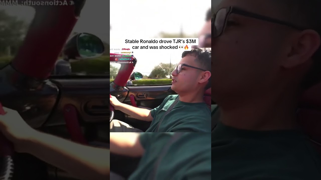 Stable Ronaldo drove TJR’s $3M car and was shocked 👀🔥 