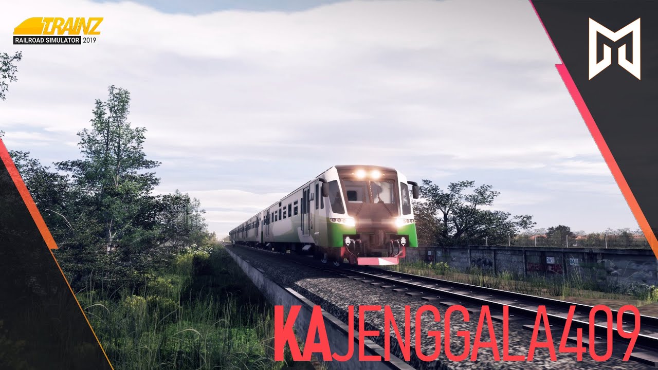 Полная поездка железнодорожной службы Дженггала [409] | TRAINZ ЖЕЛЕЗНОДОРОЖНЫЙ СИМУЛЯТОР 2019 ИНД...