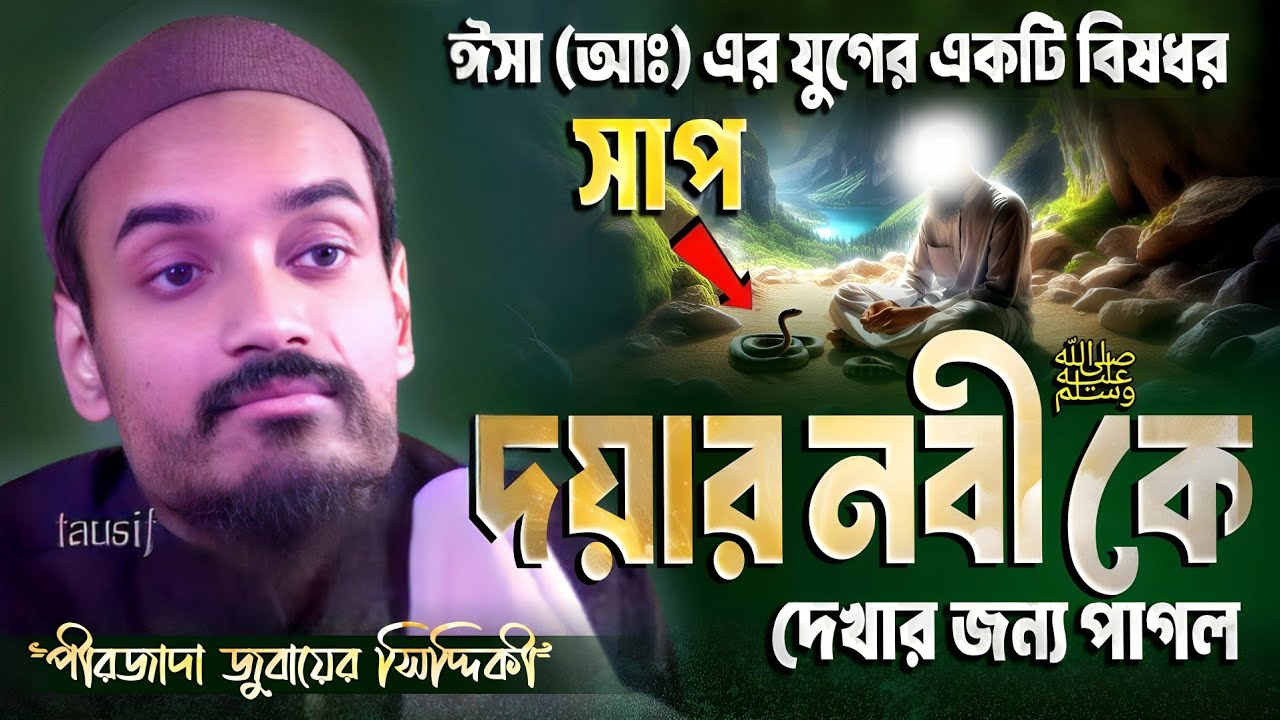 বিষধর সাপ দয়ার নবী (সঃ) কে দেখার জন্য পাগল | পীরজাদা জুবায়ের সিদ্দিকী ওয়াজ | Furfura Sharif Waz