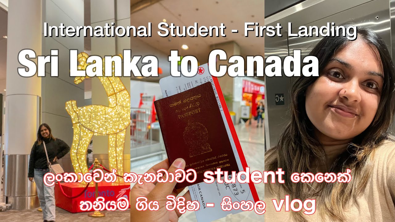 Sri Lankan International Student Landing in Canada 🇨🇦 | First Time Landing 🇱🇰🛫🇨🇦