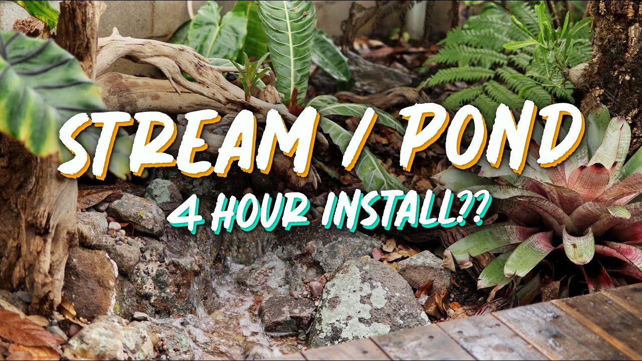Greg Wittstock The Pond Guy Builds Us A Stream In The Greenhouse!