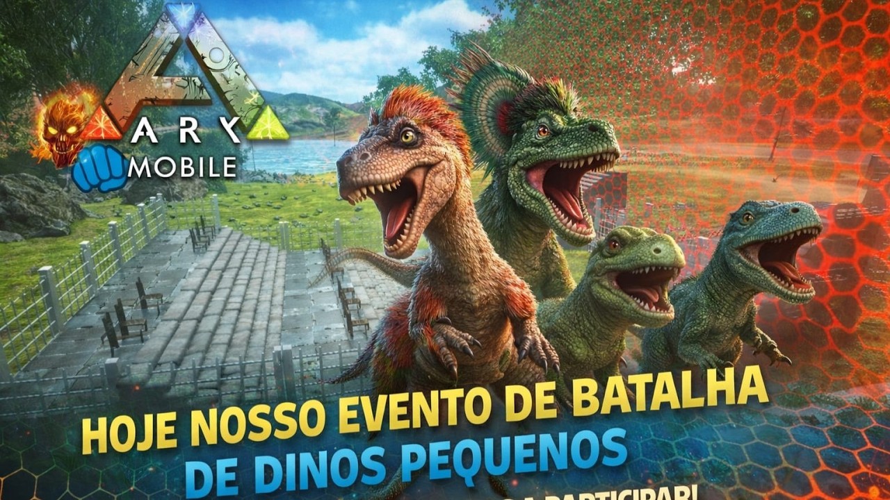 Batalha de Dinos Pequenos ARK MOBILE Servidor EuSouAndroid PVX LEGIT