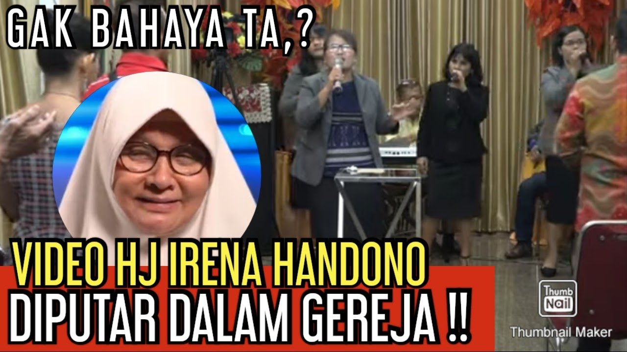 PENDETA INI AJAK JEMAATNYA NONTON VIDEO HJ IRENA HANDONO