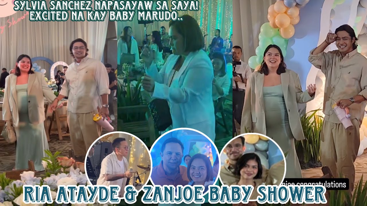 Ria Atayde & Zanjoe Marudo baby shower 🤍 napasayaw sa tuwa si Sylvia Sanchez excited kay baby marudo