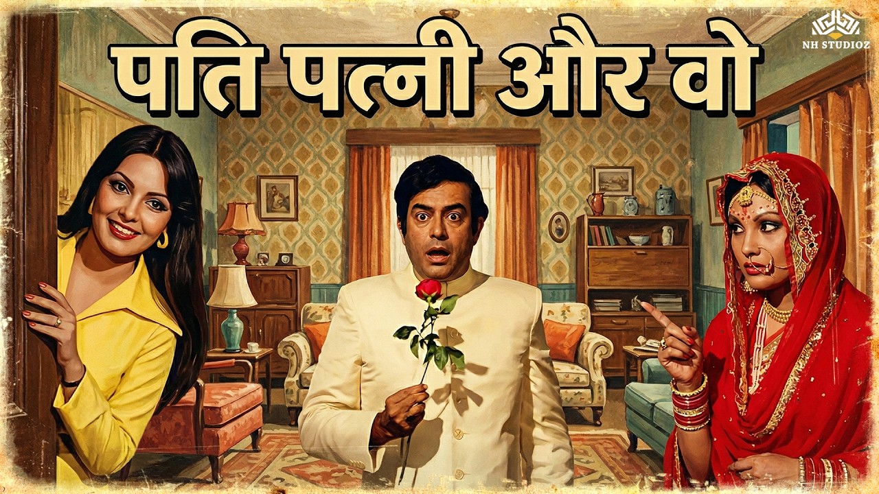 Pati Patni Aur Woh (1978) Full Movie | Sanjeev Kumar, Vidya Sinha | Classic Comedy Drama