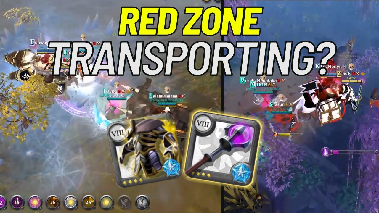 Транспортировка в Красной зоне? | Albion Online | Ганкинг | MMORPG