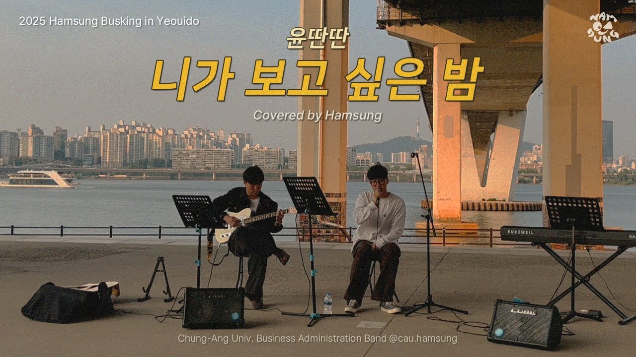 [윤딴딴 - 니가 보고 싶은 밤] by 함성 | 250526 여의도 한강 버스킹 🌅