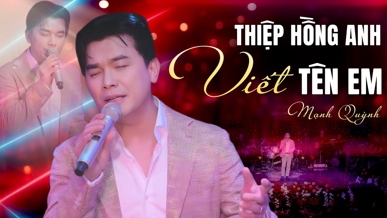 Thiệp Hồng Anh Viết Tên Em - Mạnh Quỳnh | Bản Nhạc Tình Bất Hủ Qua Năm Tháng