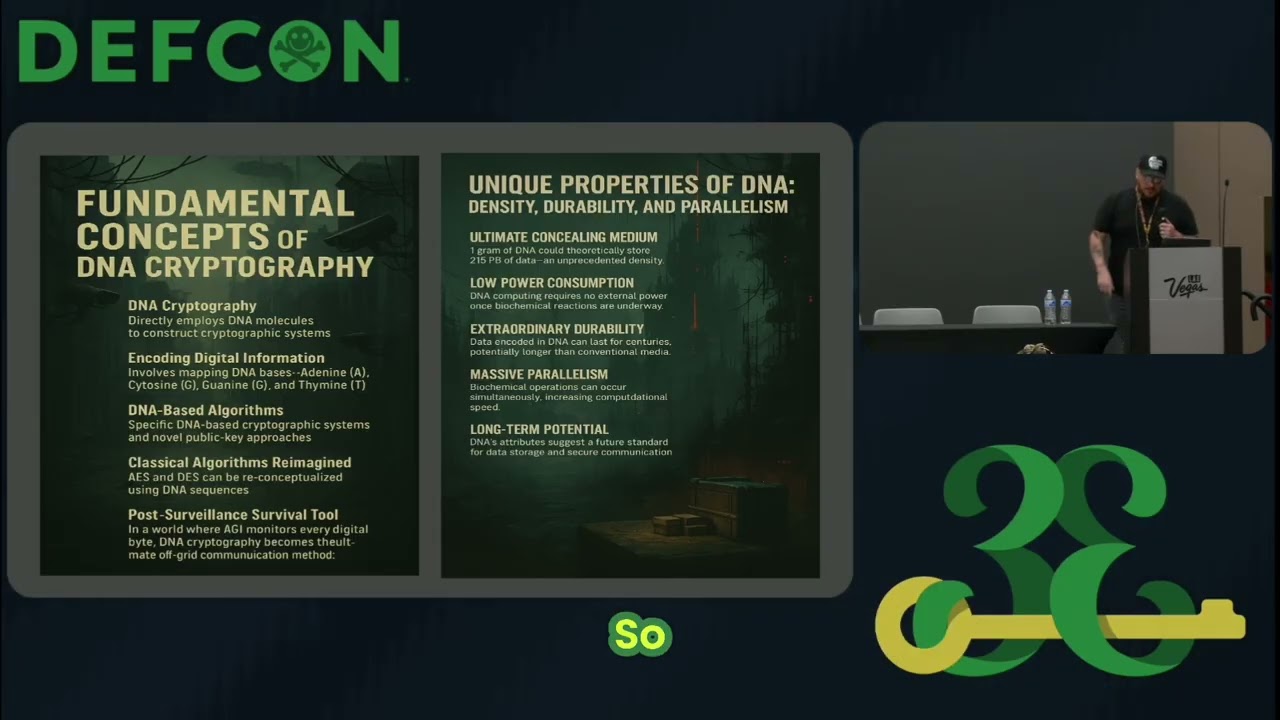 DEFCON33 Talk -DNA Cryptography: Revolutionizing Information Security 