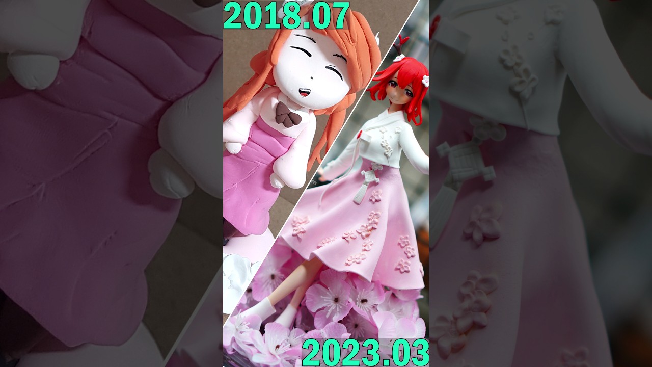 5 Years of Clay Art Progress In 20 Seconds