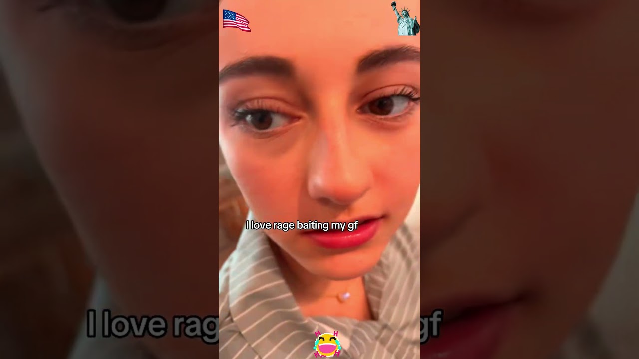 Rage baiting my gf🤣🤣🤣 #viral #fyp #funny #couple #prank  #usa