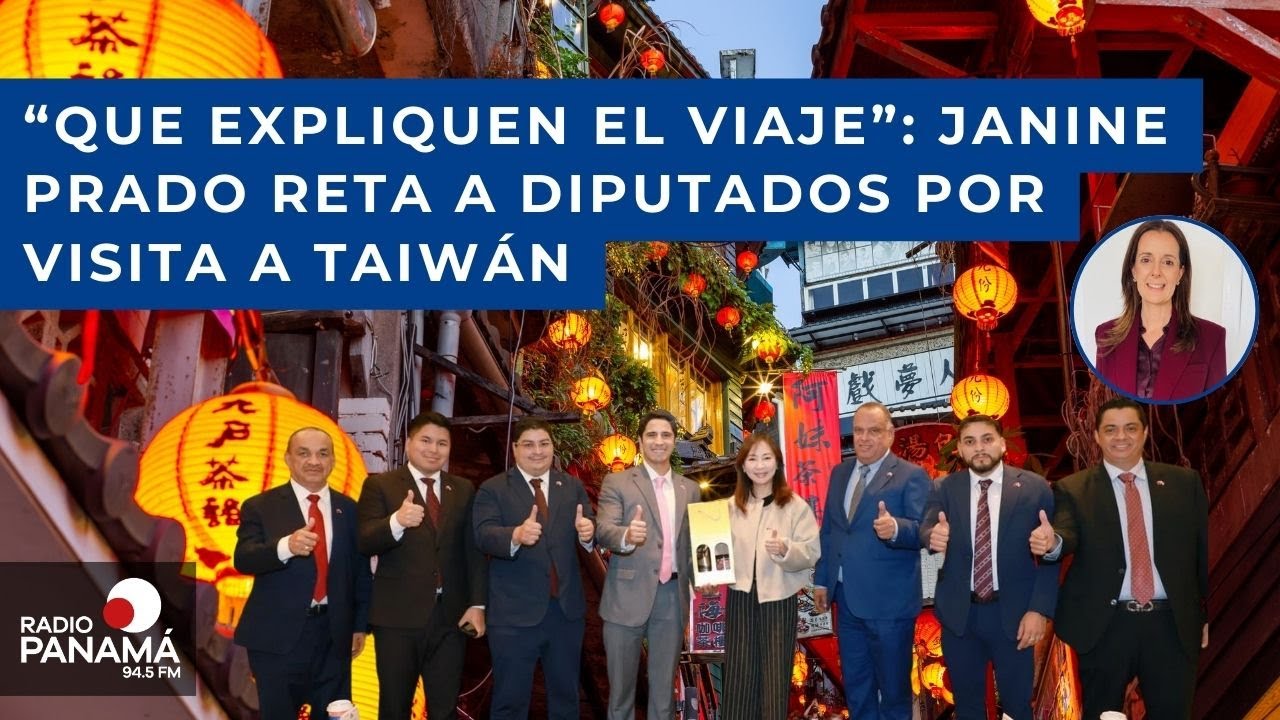 Janine Prado pide cuentas claras a diputados tras viaje a Taiwán.