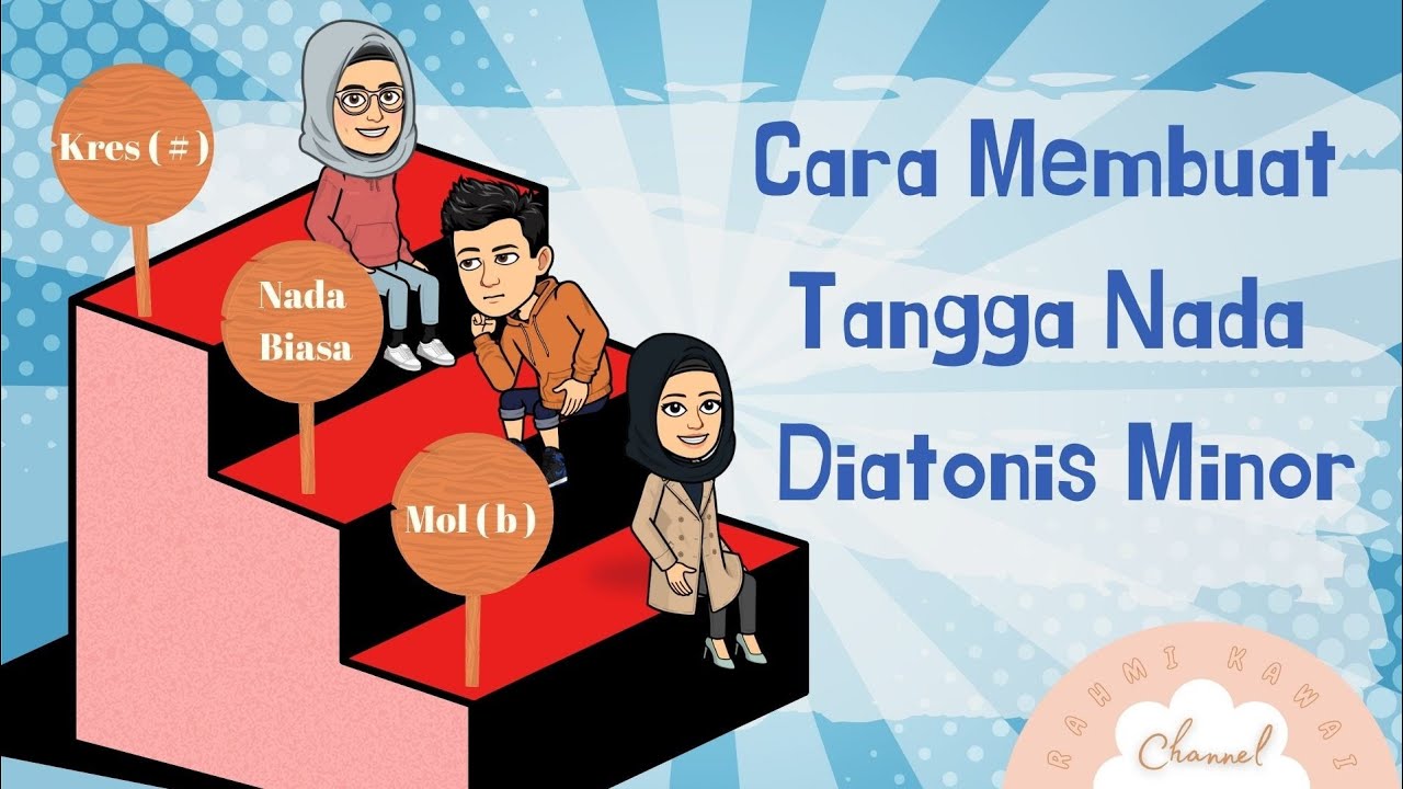 Cara membuat tangga nada diatonis minor