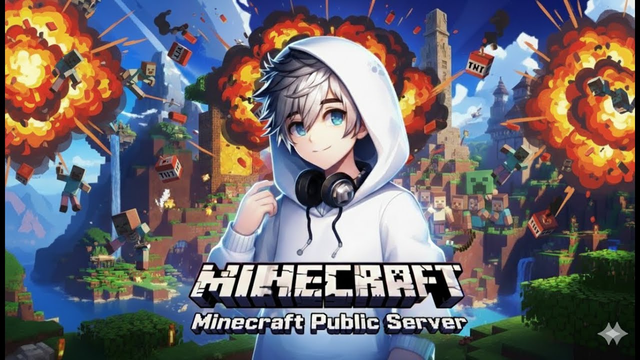 🔴 Minecraft Live| Playing in Public Server's| With subscribers's| Join The Fun Now!!