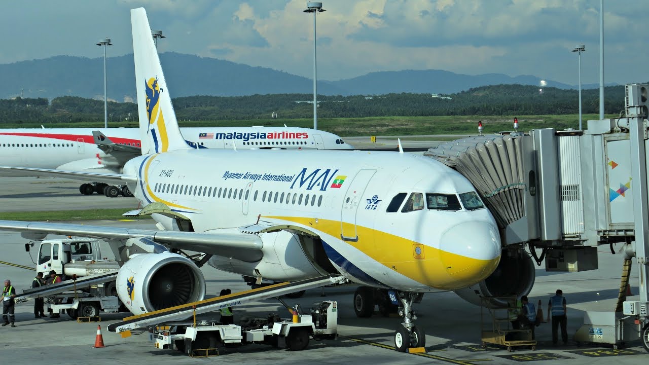 Обзор международного рейса Myanmar Airways: 8M502 Куала-Лумпур — Янгон