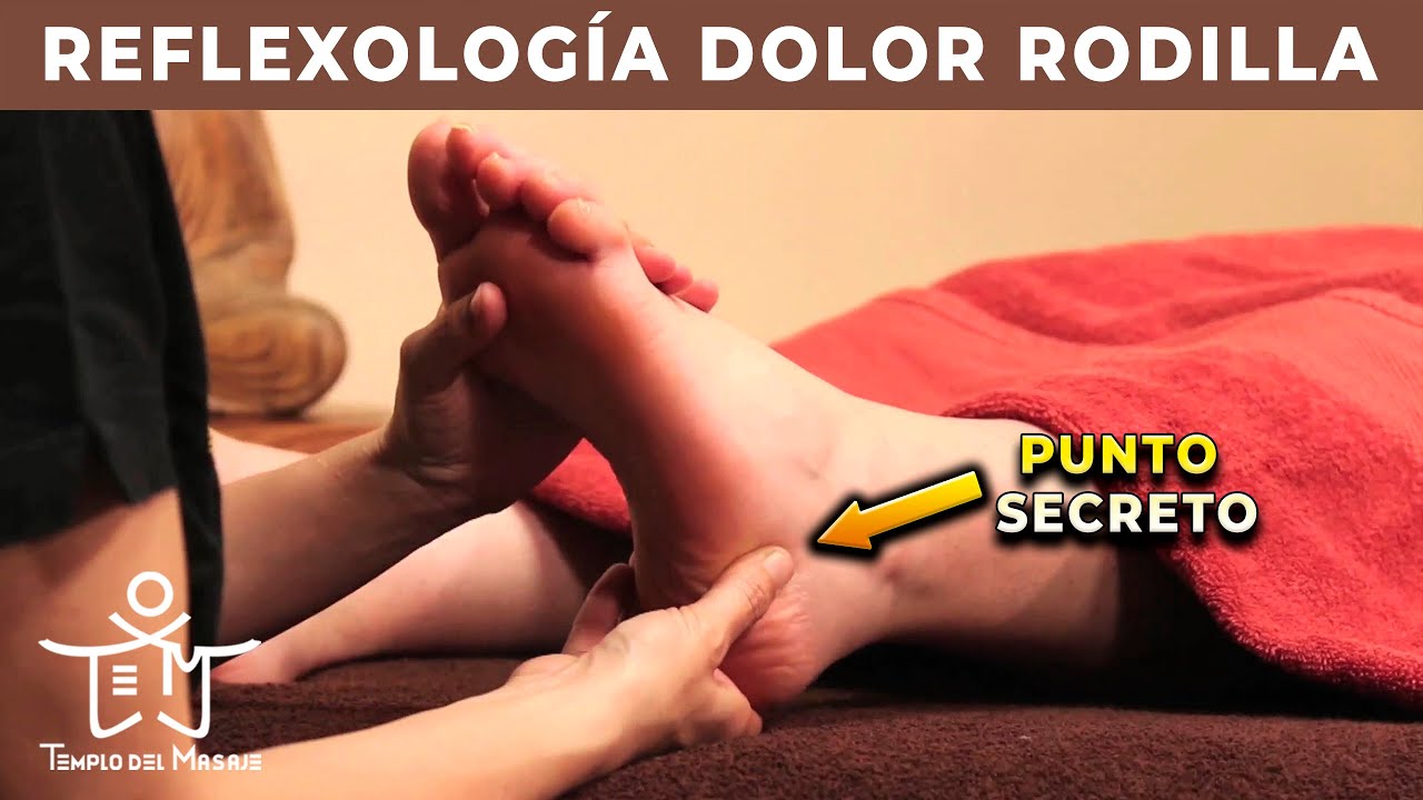 ALIVIAR DOLOR de RODILLA con REFLEXOLOGÍA PODAL 👣 | ARTROSIS RODILLA