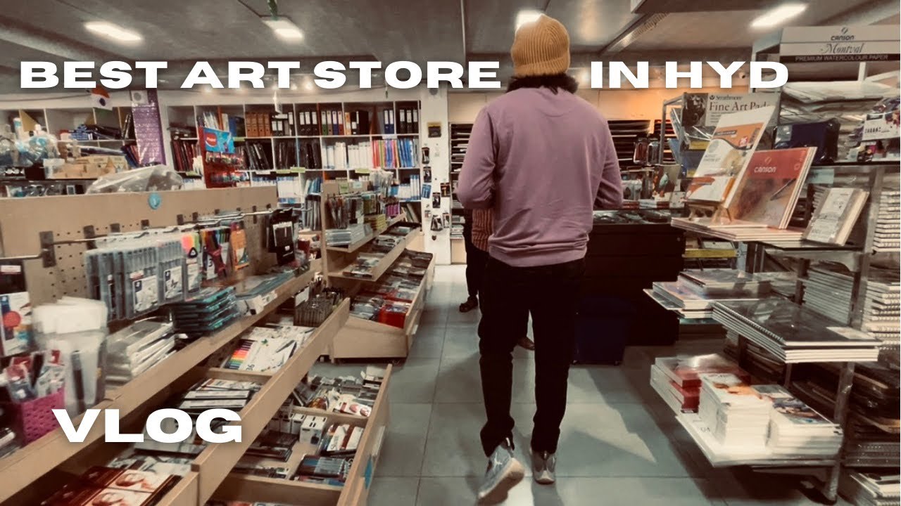 BEST ART STORE IN HYD VLOG #artist #vlog #youtuber #pencilsketch #artmaterial #artmaterialvlog