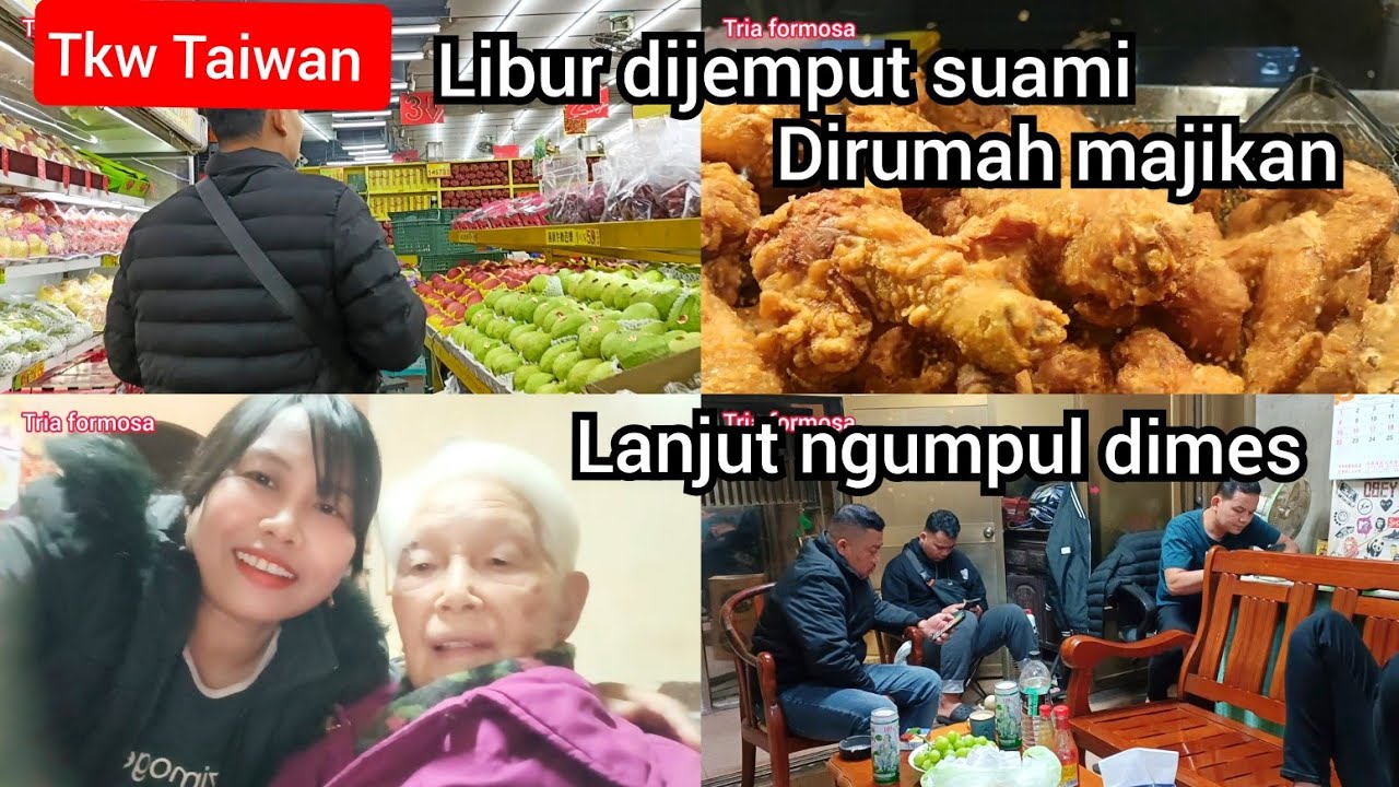 Tkw Taiwan‼️Libur dijemput suami dirumah majikan lanjut ngumpul dimes#bakso #dailyvlog#triaformosa 