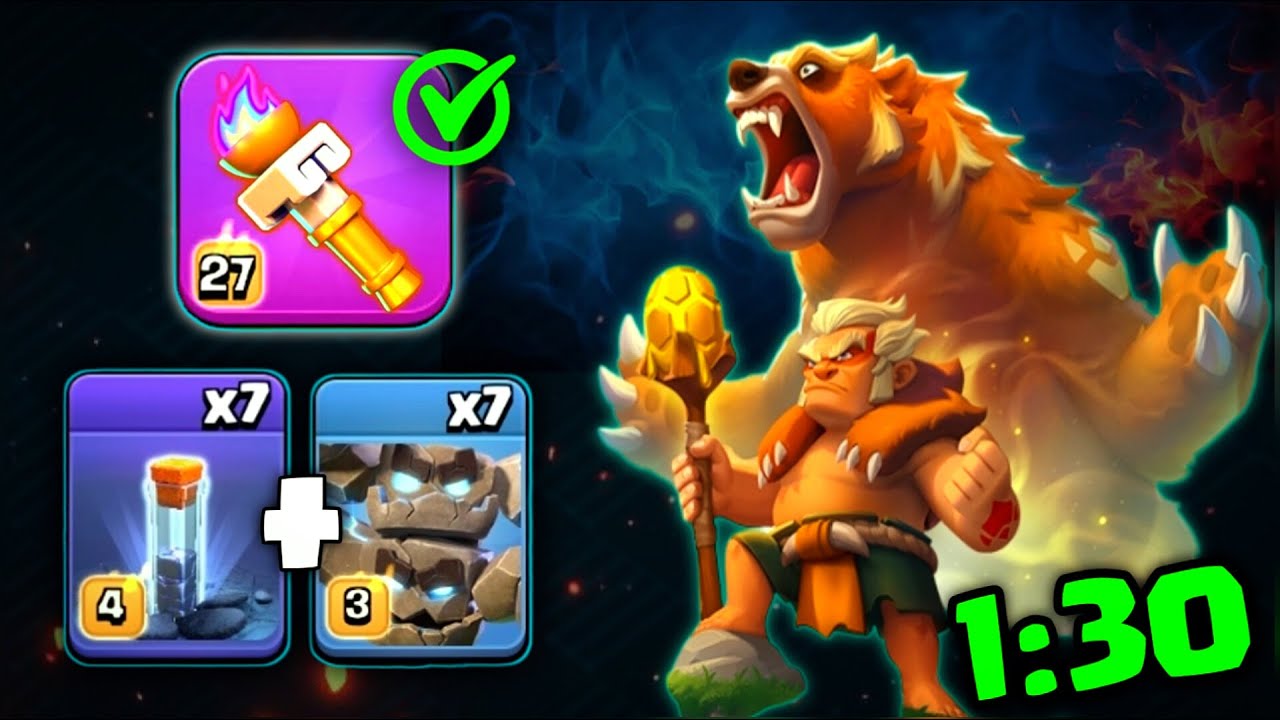 NEW META After Update | Heroic Torch With Meteor Golem Spam attack Strategy Is Insane With Totem!