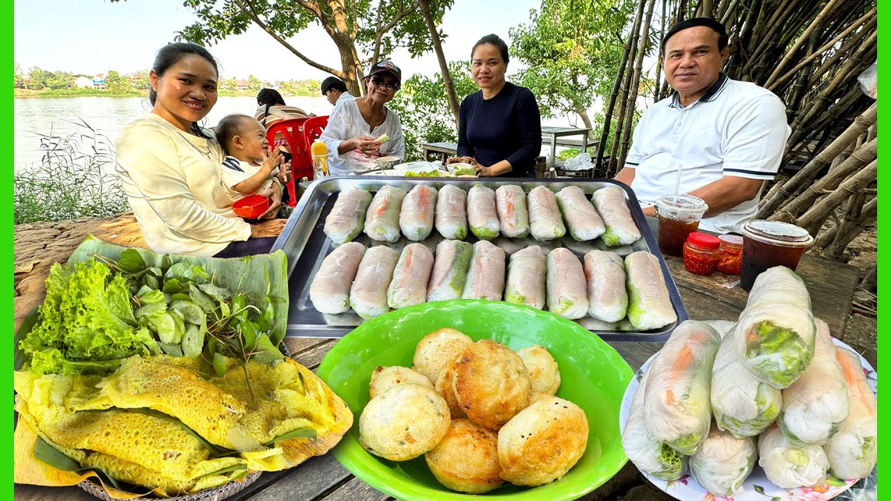 ផ្កាមាន កំពុងល្បីនៅស្រុកស្អាង អុំស្រីមកពីកាណាដា ដើរញាំអាហារក្នុងភូមិ ទៅចំការពុទ្រា និងចំការបន្លែ