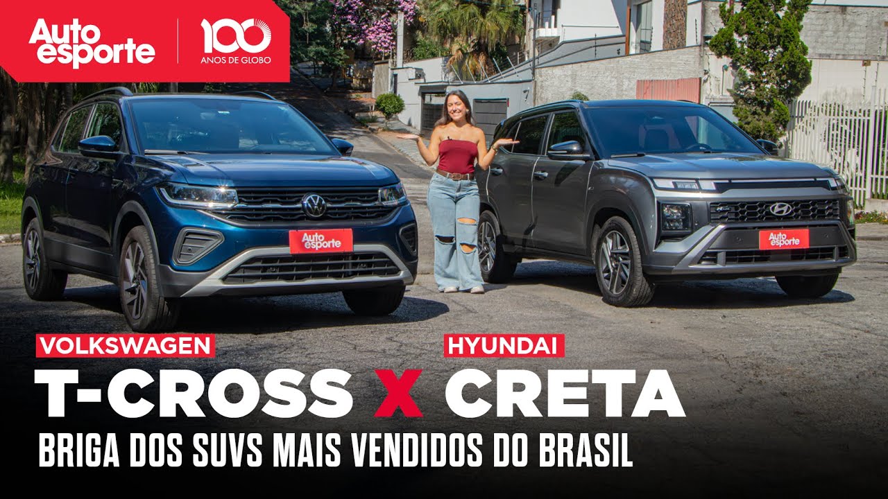 HYUNDAI CRETA x VOLKSWAGEN T-CROSS: qual SUV 1.0 TURBO é o MELHOR?