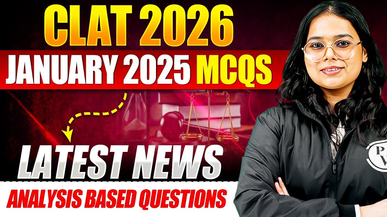 CLAT 2026 Current Affairs MCQs | January 2025 News Analysis & Practice Questions