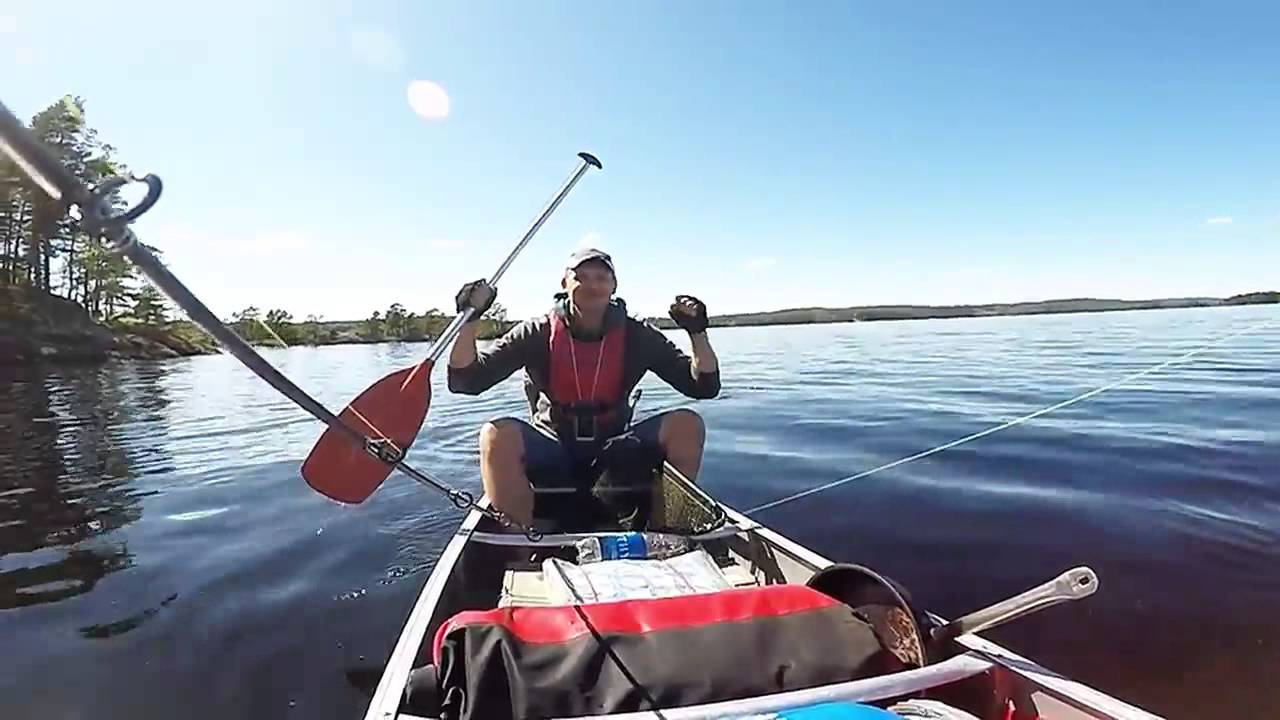 Canoe trip on lake Stora Le in Sweden / Путешествие на каноэ по озеру Стора Ли в Швеции