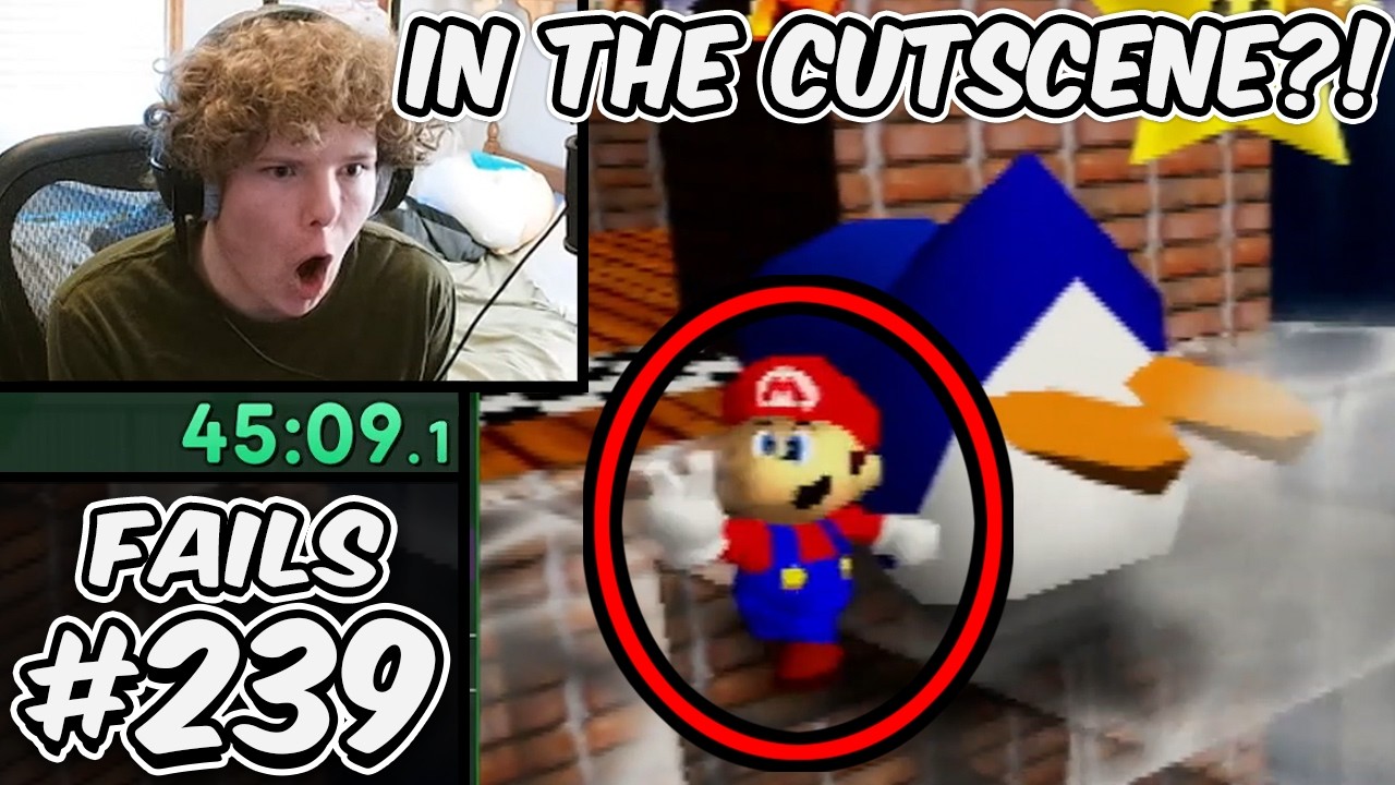 Penguin De*th in the cutscene??? | Fails In Speedrunning #239