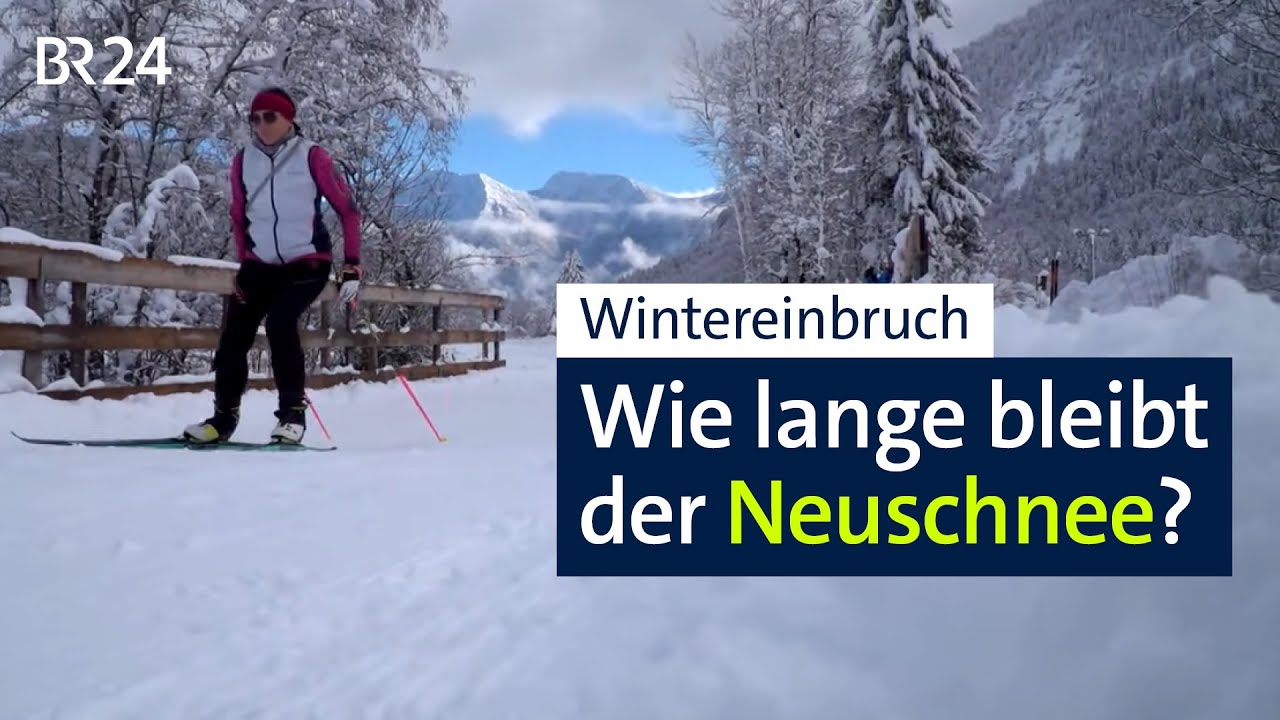 Wintereinbruch in Bayern: Wie lange bleibt der Neuschnee? | Abendschau | BR24
