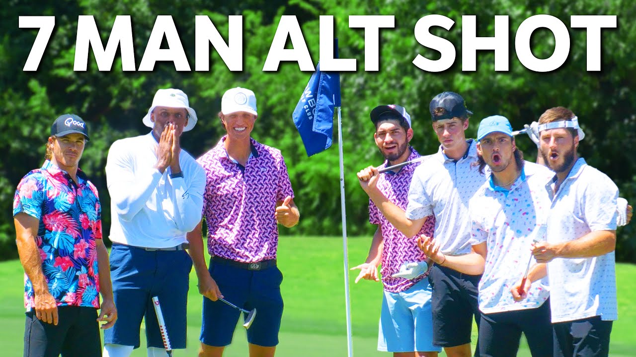 World's First 7 Man Alt Shot | Good Good Golf