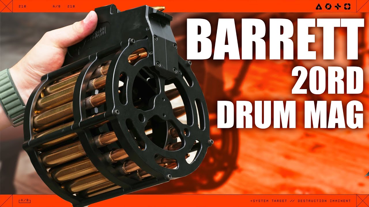 20 rounds drum mag for BARRETT (horizontal version)
