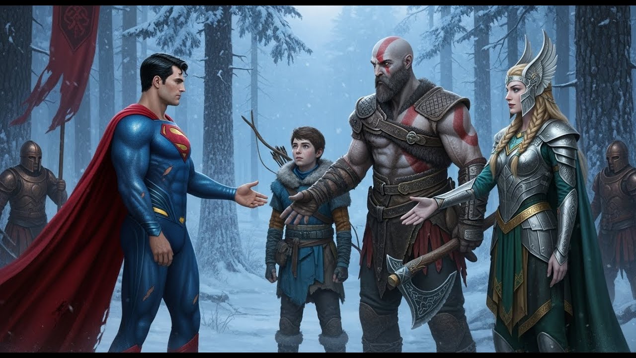 What If Superman Landed in the God of War Universe