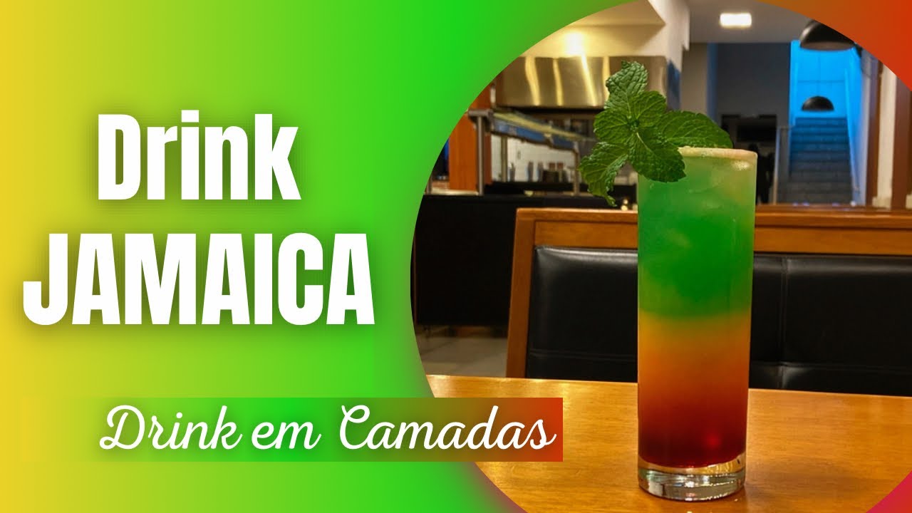 Jamaica Drink | Drink Jamaica | Como Fazer Jamaica Drink | Drink em Camadas | Receita de Drinks