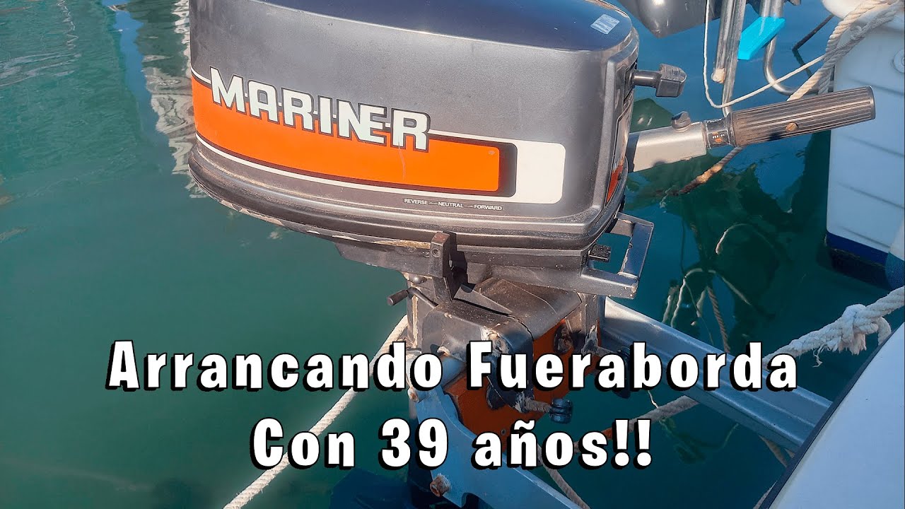 Arrancando Motor fueraborda Mariner de 4hp 2 tiempos