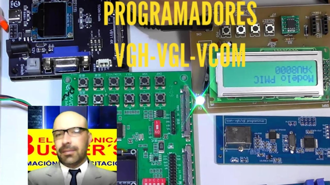 VGH, VGL, VCOM Programadores aplicados a #samsung . Curso reparación SMART TV