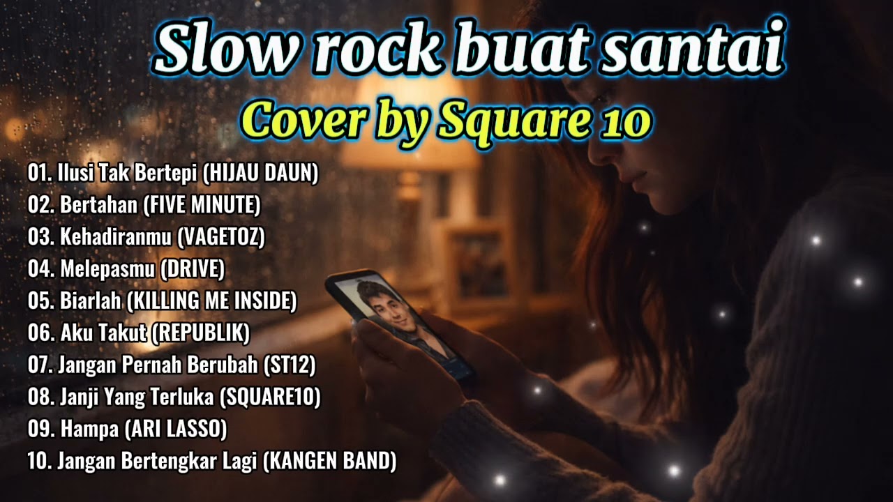 Slow Rock ~ Ilusi Tak Bertepi, Bertahan, Aku Takut, Jangan Bertengkar Lagi ~ Cover By Square 10