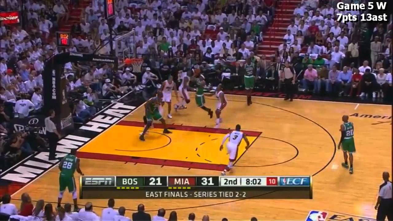 Rajon Rondo Every FG and Assist in the Conference Finals vs Miami Heat