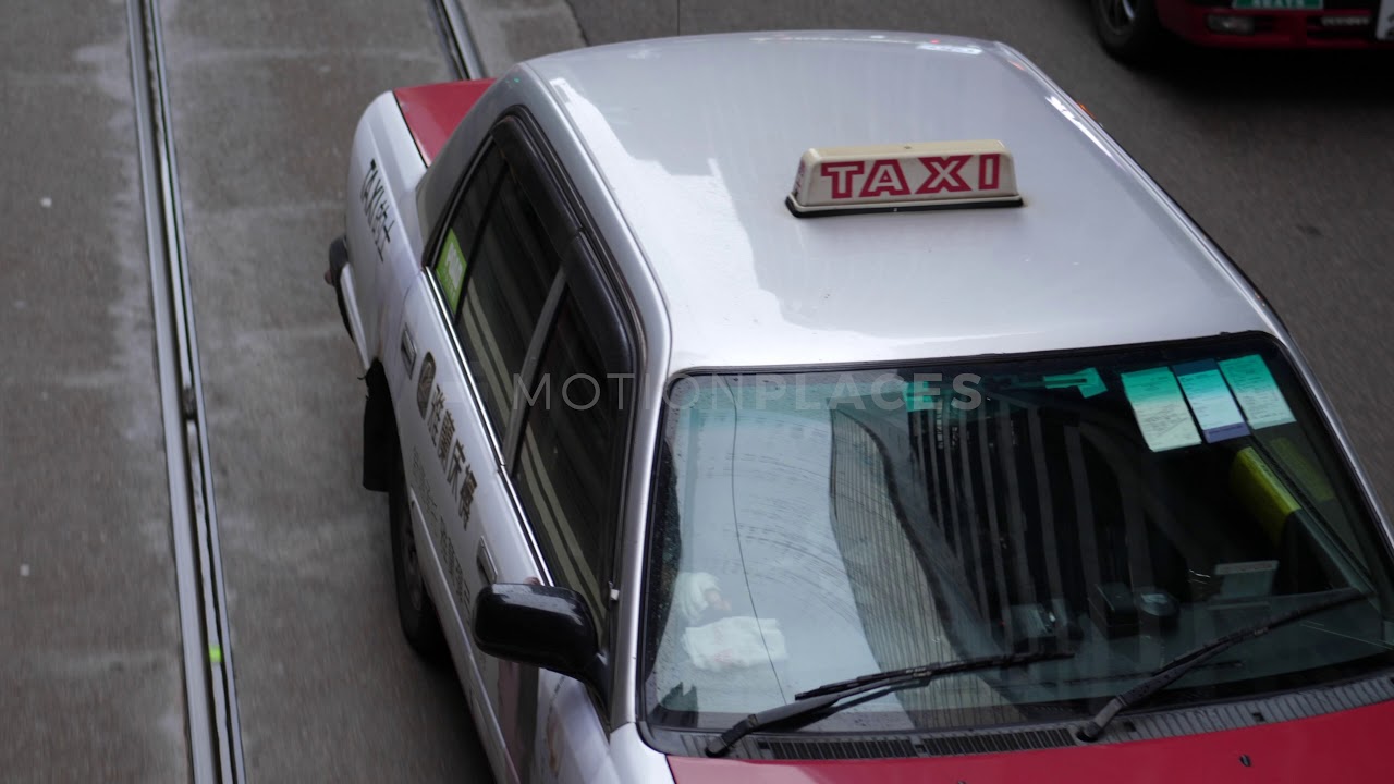 Hong Kong Taxi Free Stock Footage