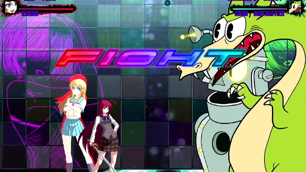Mugen Request Emi Yusa & Kirino Kousaka vs Dr  Kahl's Robot & Grim Matchstick