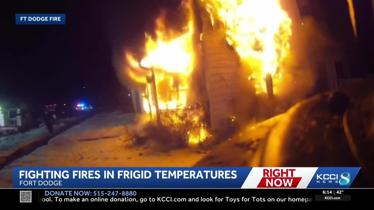 Fort Dodge firefighters tackle five fires in two weeks amid cold challenges