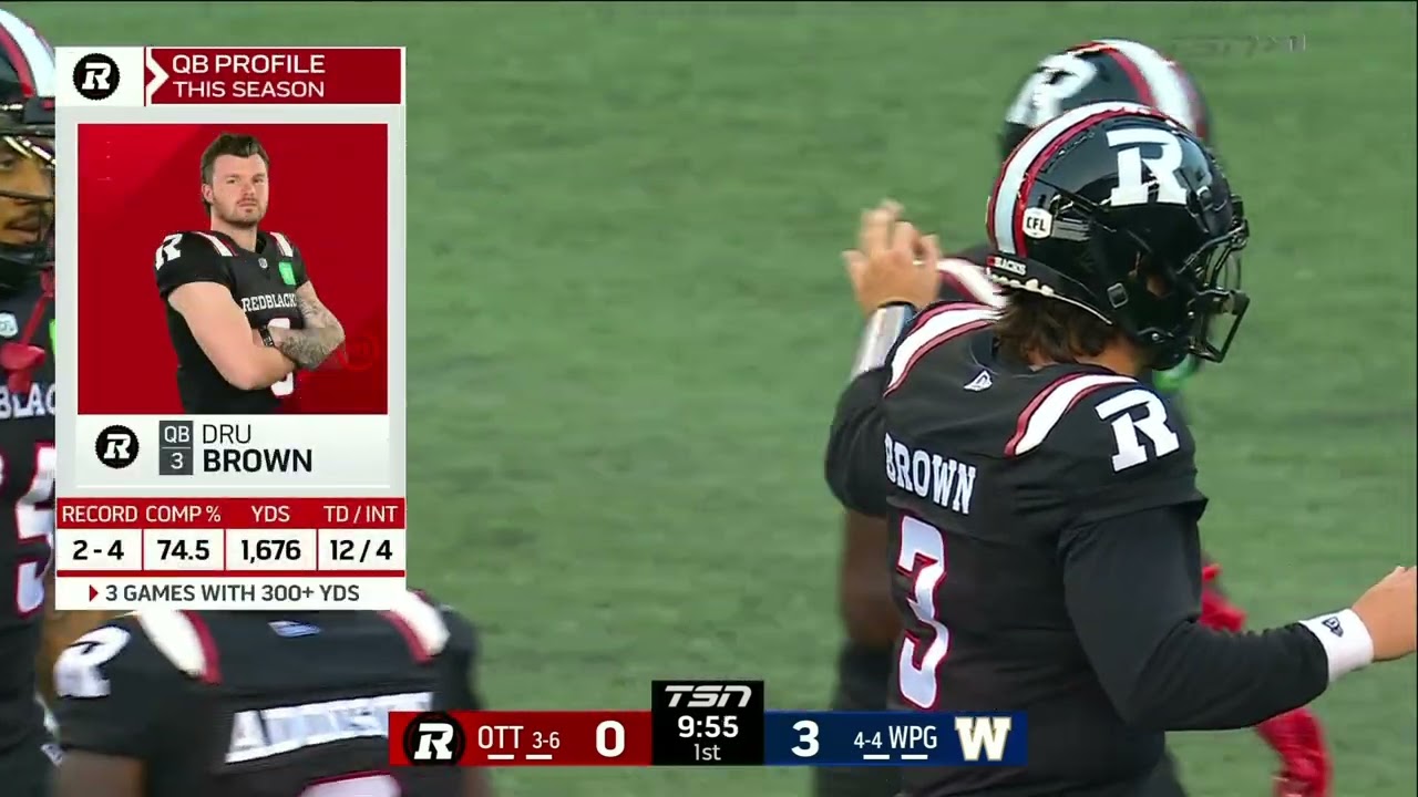 August 14, 2025 - CFL - Ottawa REDBLACKS @ Winnipeg Blue Bombers
