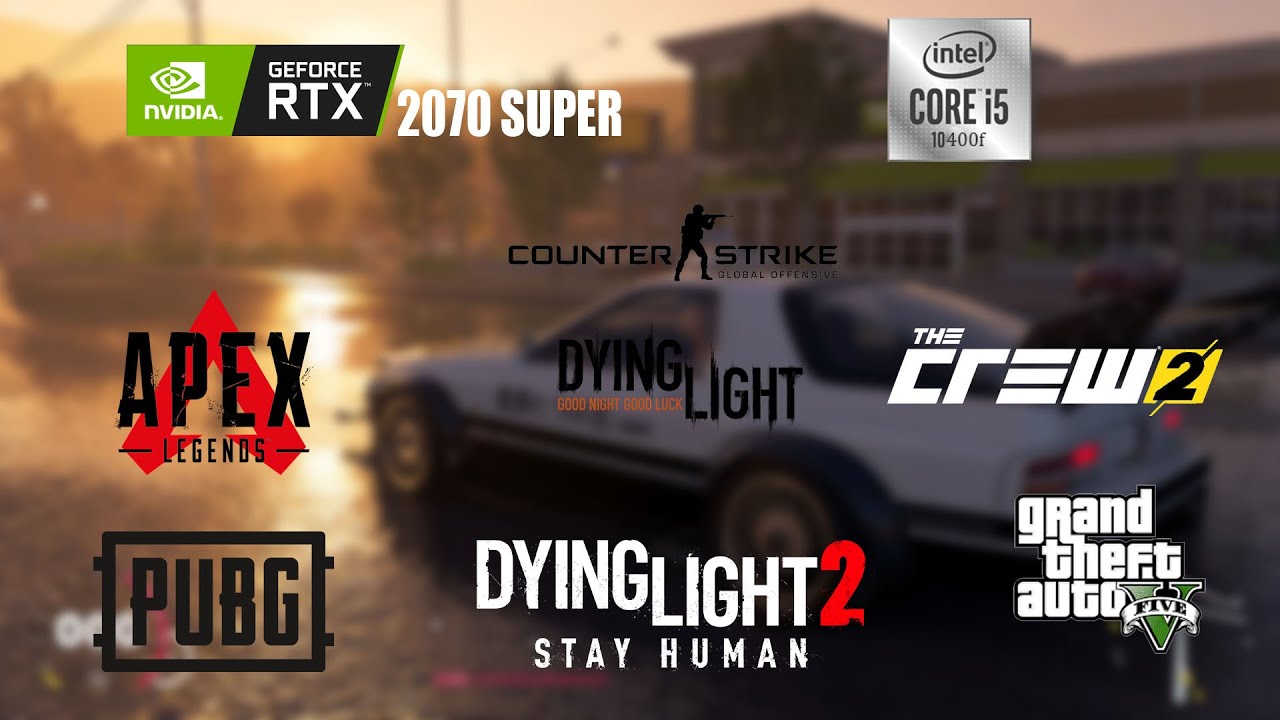 RTX 2070 Super + Intel Core I5 10400f test in 7 games