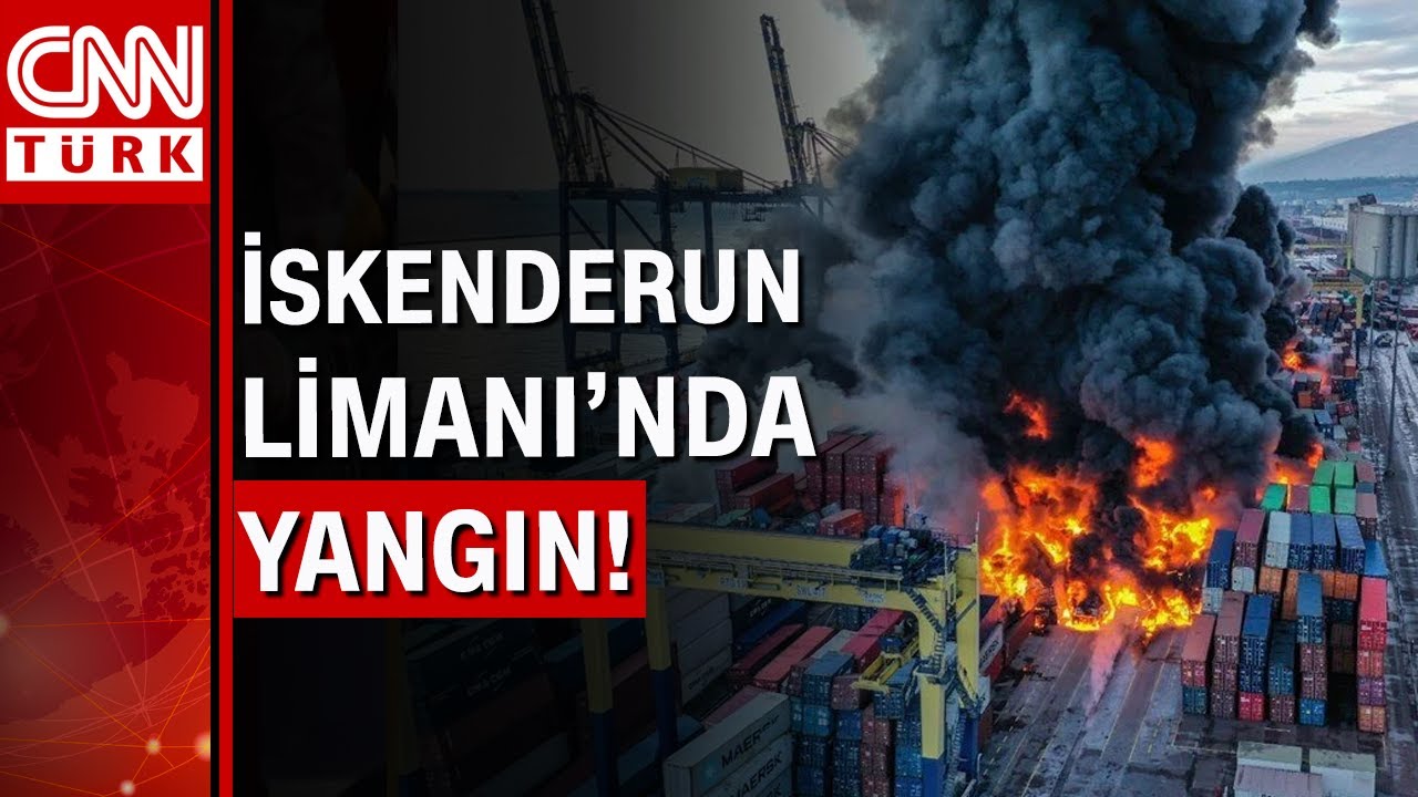 İskenderun Limanı'nda çıkan yangın sürüyor!