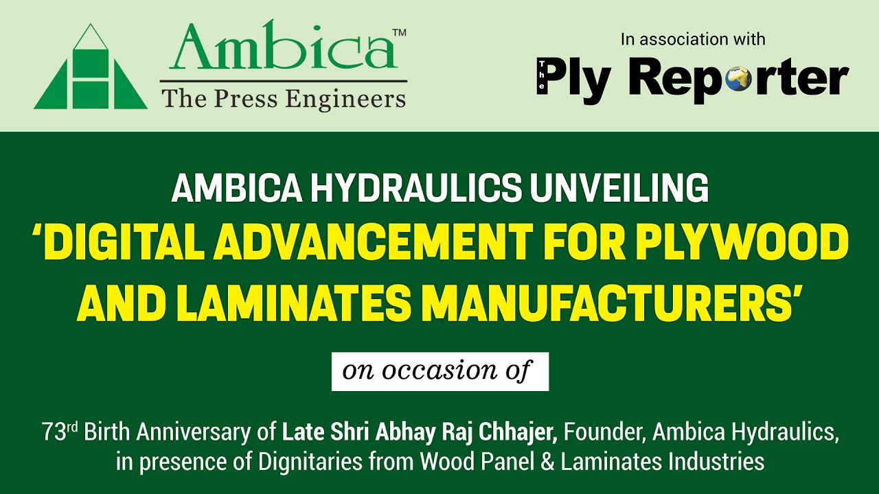 LIVE! Ambica Hydraulics | Ply Reporter | Remembering Shri Abhay Raj Chhajer, Founder, Ambica Press