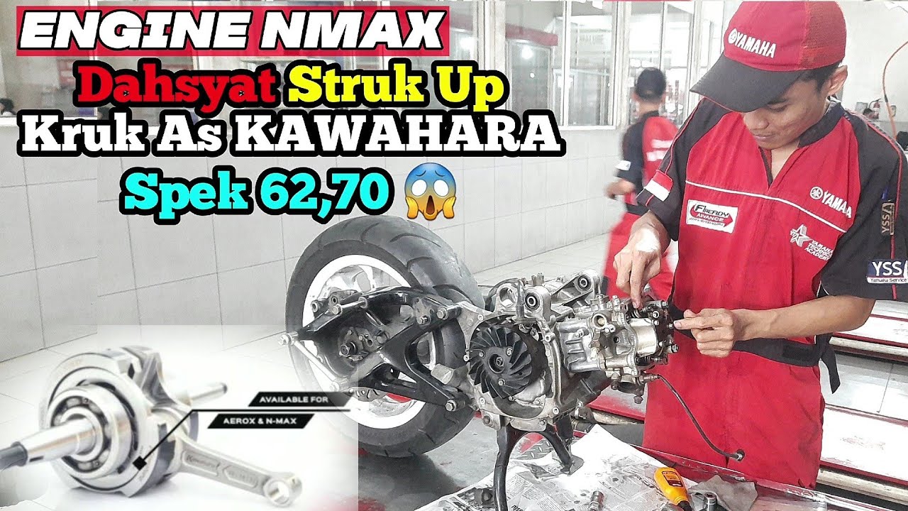 Stroke UP YAMAHA NMAX SPEK HARIAN  Kruk As Kawahara 62,70mm