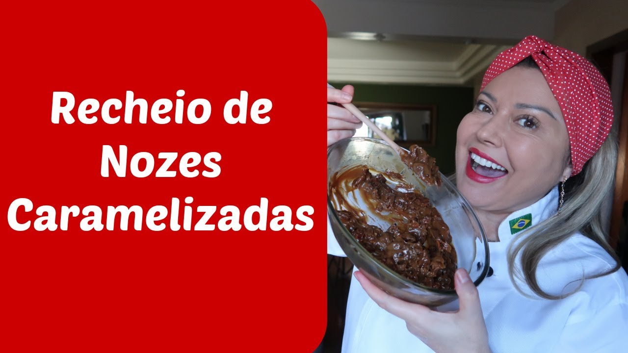 Recheio de Nozes Caramelizadas - Confeitaria Online Oficial