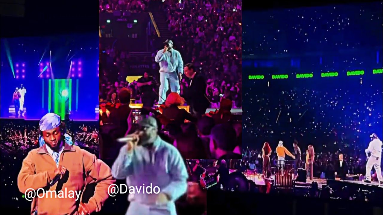 Davido & Omahlay powerful performance at Paris La Defence arena shutdown 45k capacity 