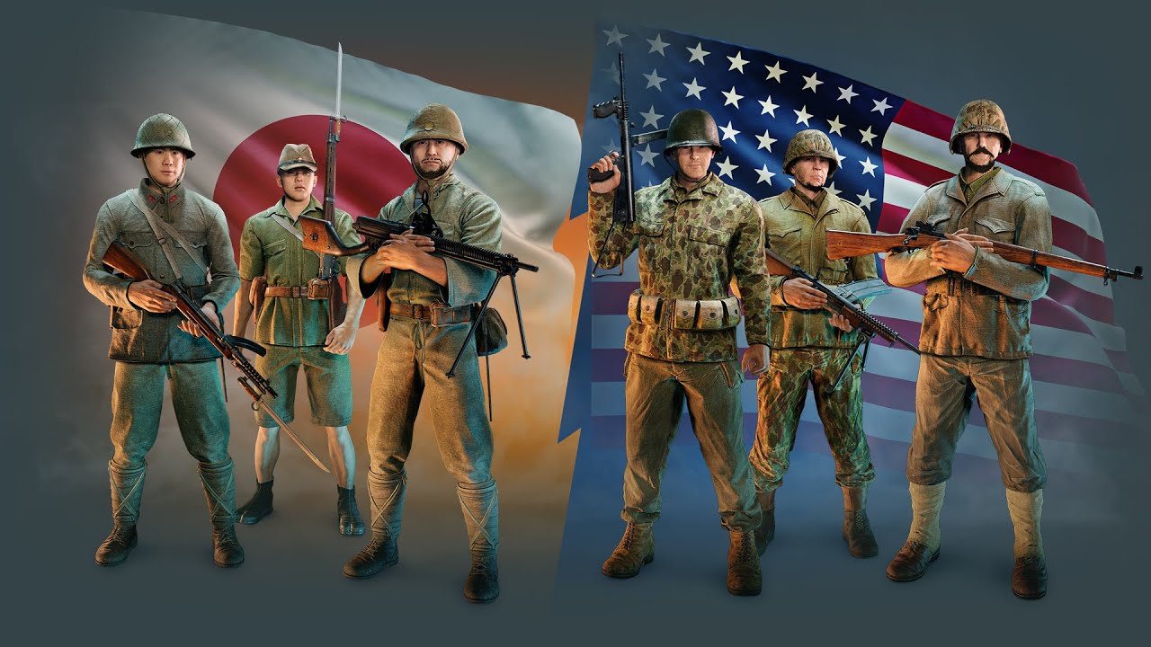 Enlisted/ Japan vs USA/ Patific front -Test/ (Тихоокеанский фронт) Just GamePlay/