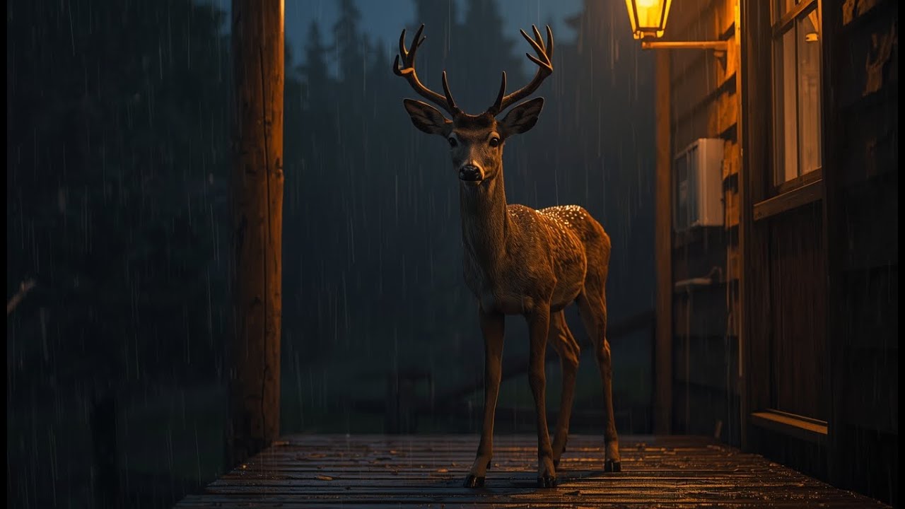 A Wild Deer Came Out of the Storm… She Froze When She Realized WHY