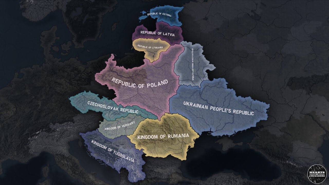 The Intermarium Battle Royale | Hearts of Iron IV AI Timelapse